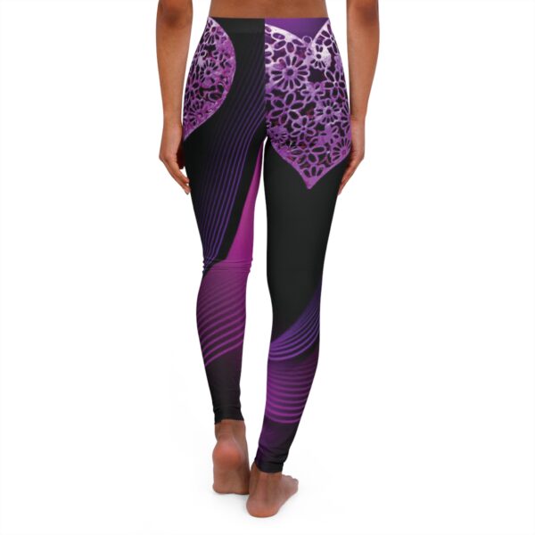 Leggings Sportivi Casual Cuori Viola - immagine 7