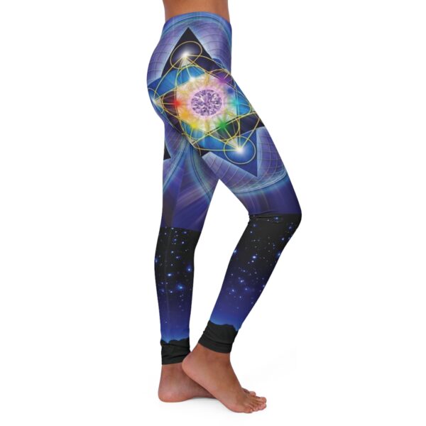 Leggings da donna sportivi casual stampa motivo stella magica universo - immagine 9