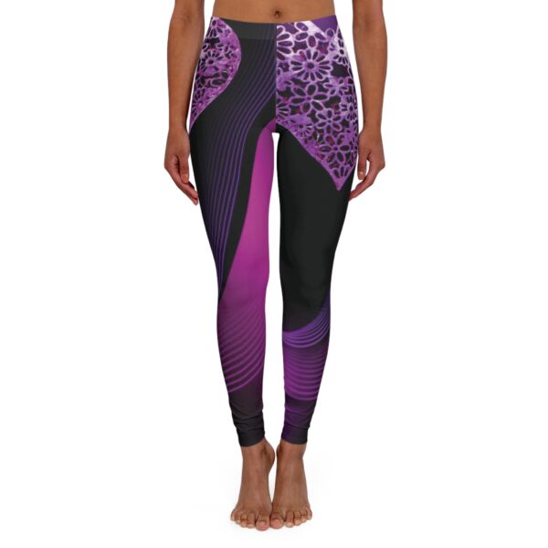 Leggings Sportivi Casual Cuori Viola