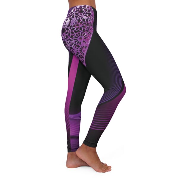 Leggings Sportivi Casual Cuori Viola - immagine 9