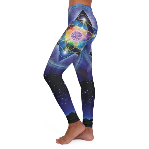 Leggings da donna sportivi casual stampa motivo stella magica universo - immagine 8