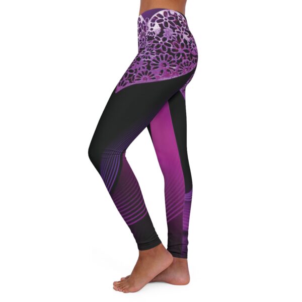 Leggings Sportivi Casual Cuori Viola - immagine 8