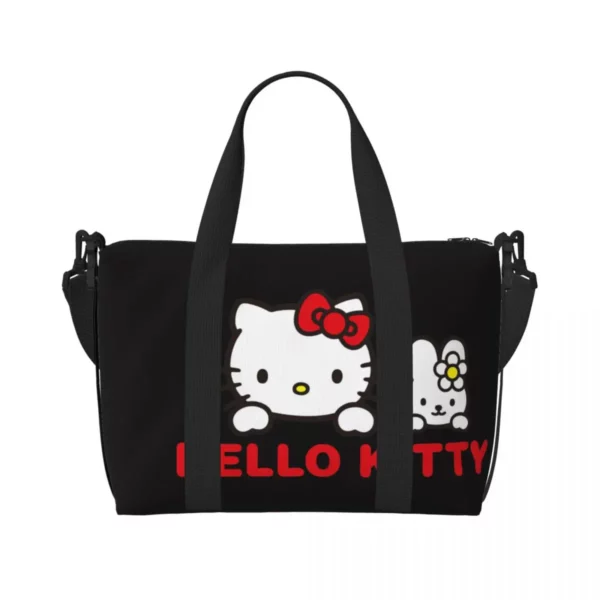 Borsa da viaggio da donna grande con tracolla personalizzata Hello Kitty